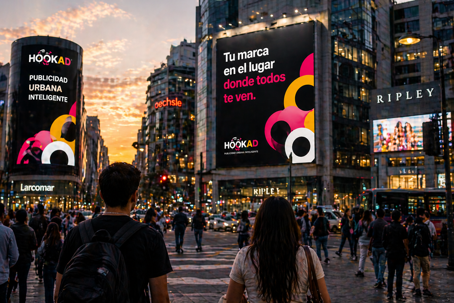 Publicidad urbana inteligente para marcas HookAd